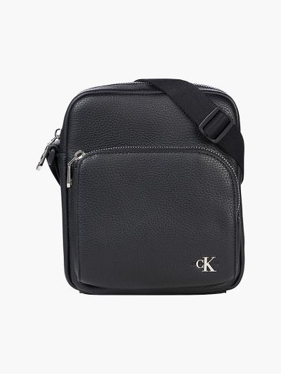 Calvin Klein Táskák & Kiegészítők HU541101 | Calvin Klein Bőr Férfi Crossbody Táska Fekete